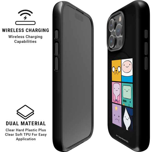 Adult Swim Adventure Time Character Tiles iPhone 16 Pro Max Magsafe Impact Case